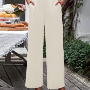 GRAPENT Wide Leg Pants for Women Work Business Casual High Waisted Dressy Pants Flowy Trousers Office